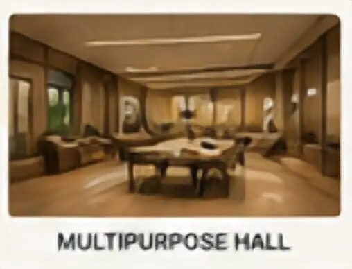 Urban Oasis multipurpose hall 3D amenity view